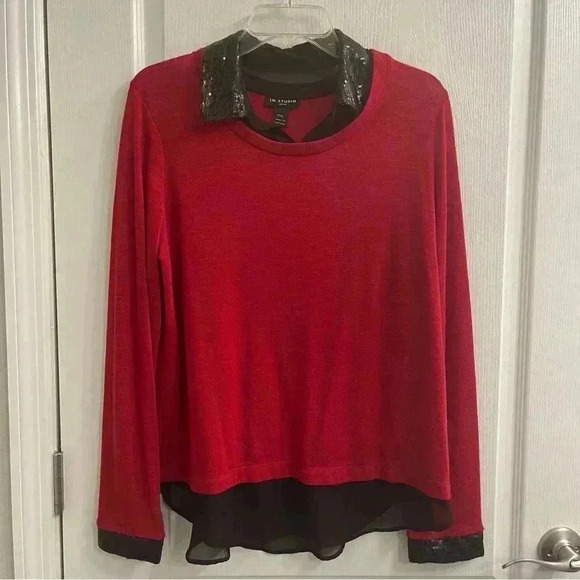 I.N. Studio Tops - I.N. Studio Long Sleeve With Sequins